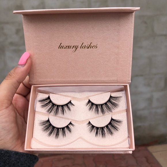2 Pairs Faux Mink Eyelashes - Picture 1 of 7